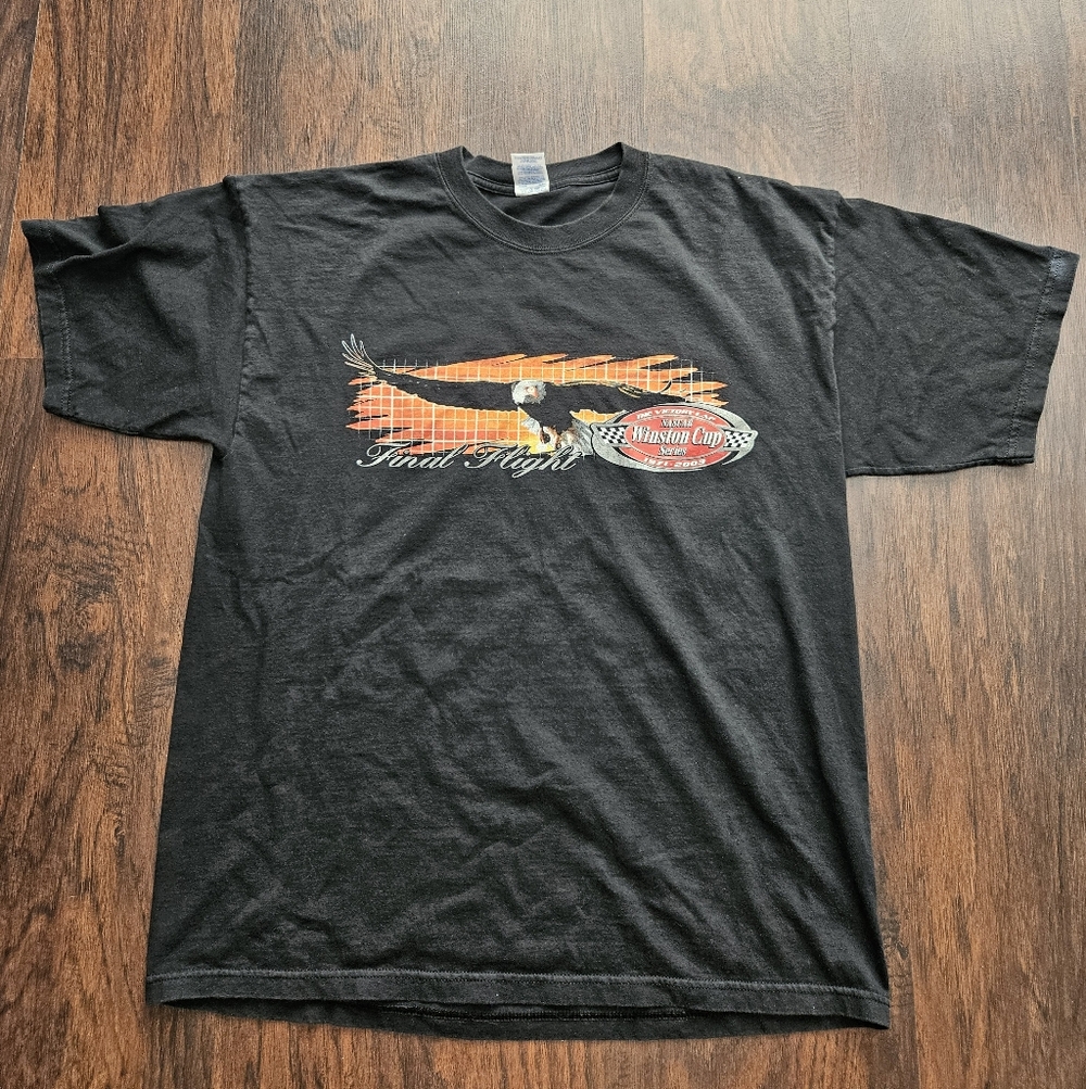 NASCAR Shirt Mens XL Winston Cup Final Flight Victory Lap 1971-2003 Black